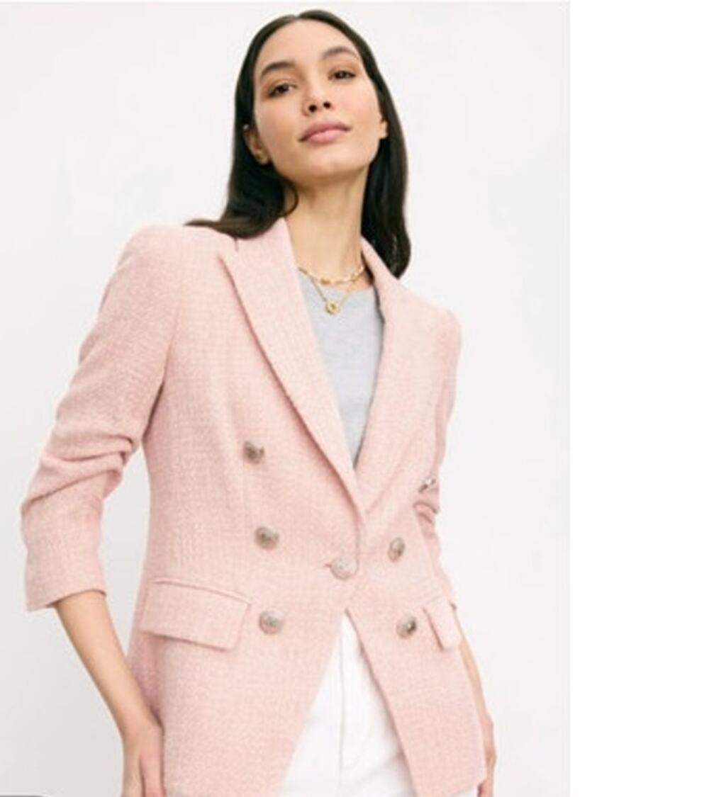 Veronica Beard Ryland Dickey Jacket Pink 8